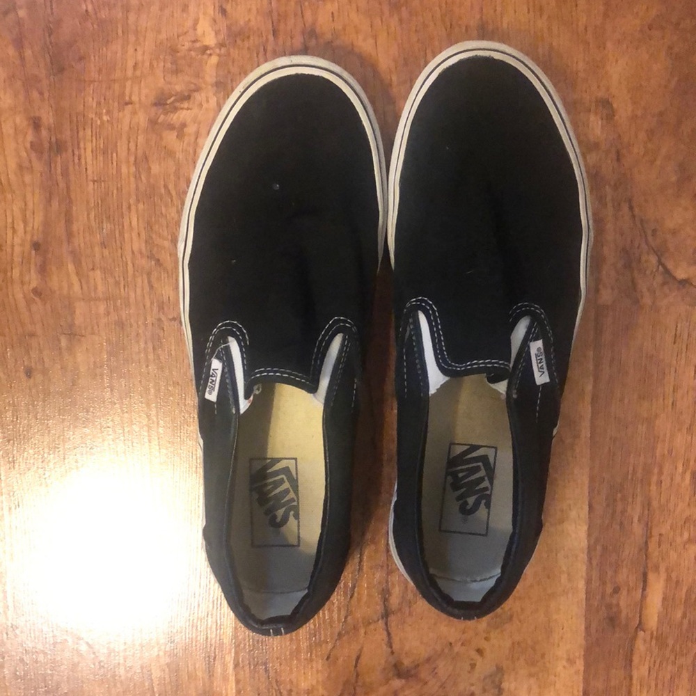 Black Slip On Vans